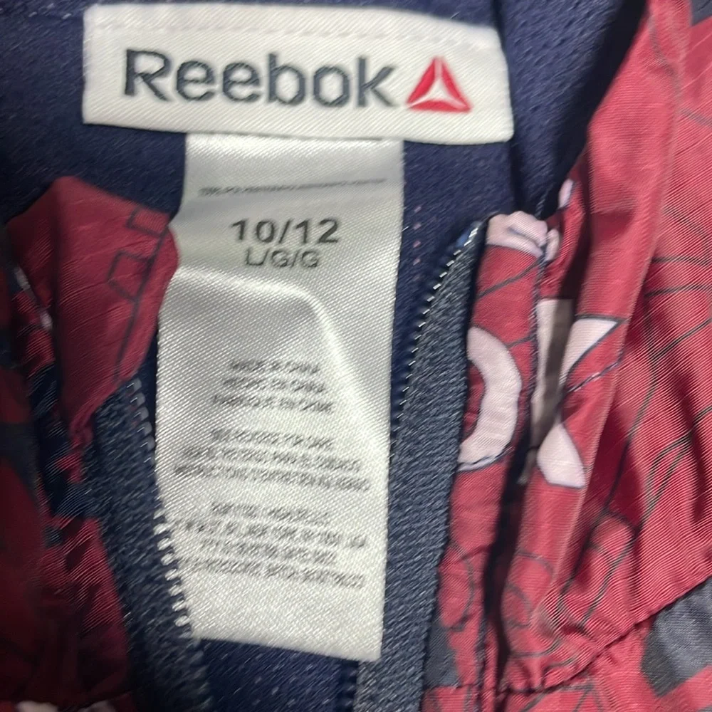 Reebok Kids' Burgundy and Navy Raincoat size 10/12 m youth‎